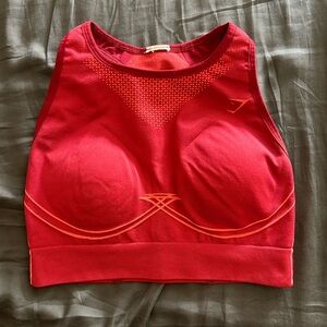 Gymshark Red and Orange Sports Bra
